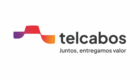 Logo atualizado da Telcabos após o rebranding.