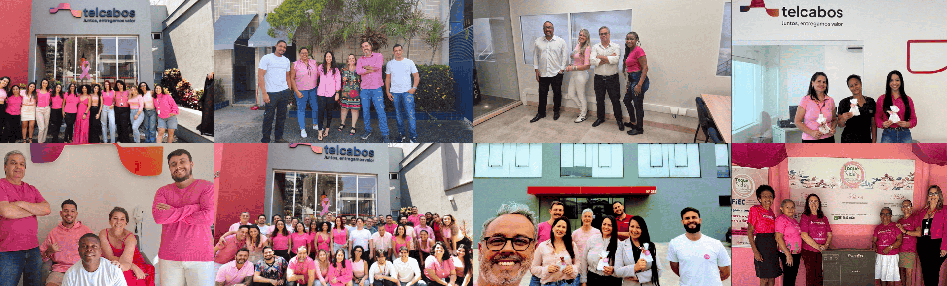 Telcabos encerra o Outubro Rosa com ações de solidariedade e valorização da mulher